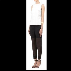 Vince black sheer pants size 10